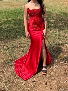 chinese dress ladies Sparkling pink prom dresses, Sexy sequins mermaid pink prom pageant ev –  Simplepromdress main image 1